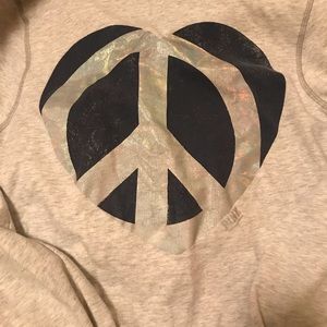 Victoria Secret Grey Zip Jacket with Hood